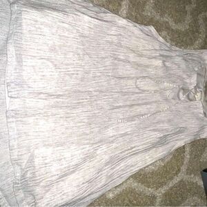 Meadow Rue size S Light Gray Sleeveless Blouse